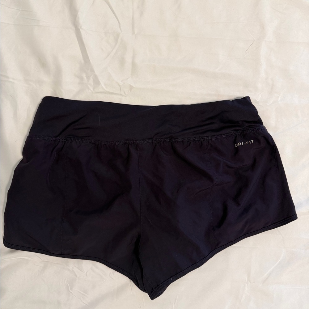 Nike Dri-Fit Navy Women’s Running Workout Athletic Shorts – Size Medium - Picture 5 of 8